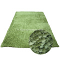 Tapis de tapis en polyester Shagy en couleur simple